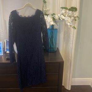 Sexy Blue Lace Dress